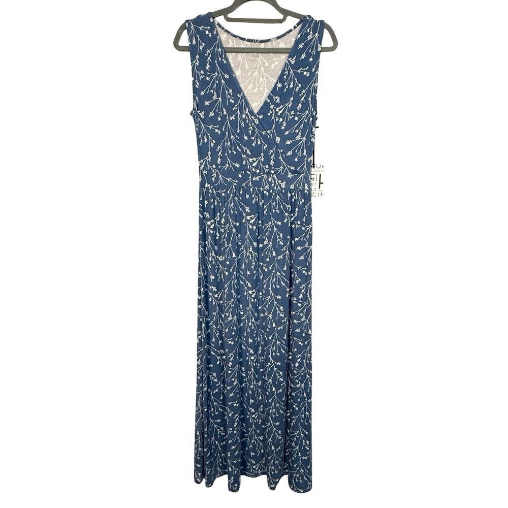 41 Hawthorn Adelina Blue Floral Maxi Dress Coastal Cottage Prairie NWT S